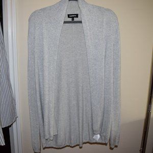 Express Light Grey Cardigan -- So Soft